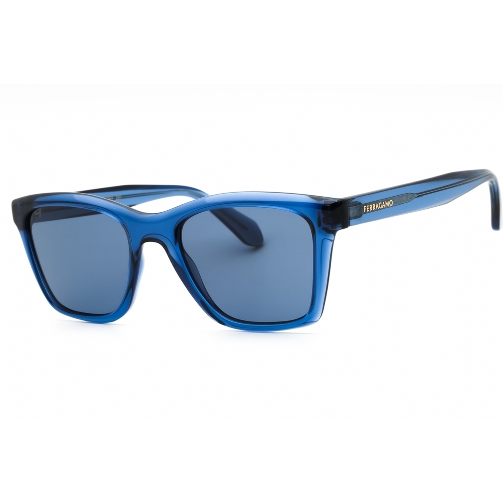Salvatore Ferragamo SF2001S Sunglasses Transparent Blue Rectangle